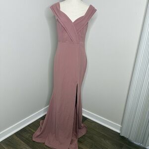 Windsor Elegant Mauve Blush Mermaid Gown